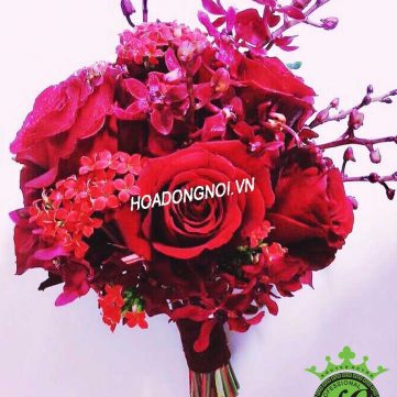 Hoa cằm tay cô dâu Hoa Đồng Nội 010